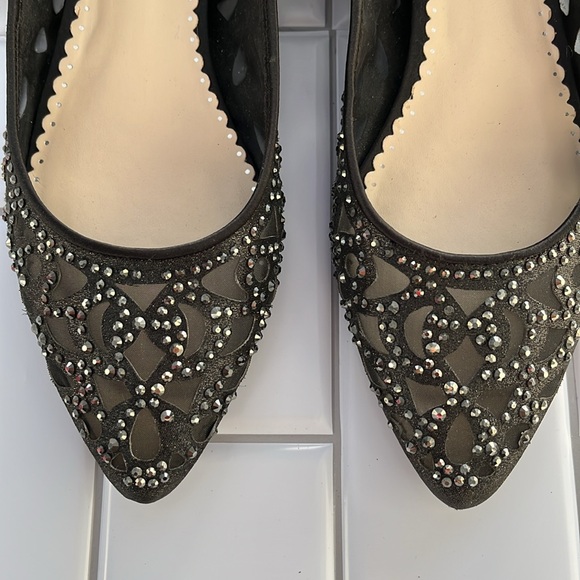 CHARTER CLUB Womens Tonina Black Pointed Toe Slip On Flats Sz 9M nwot - Picture 2 of 16